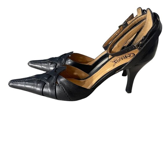 CARLOS By CARLOS SANTANA Pointy Toe Pumps Heels Size 6.5M Upper Leather - Picture 11 of 14